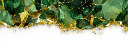 Abstract watercolor artwork mixed with buzzy geometric shapes for background of social media banner generative AI imageの素材