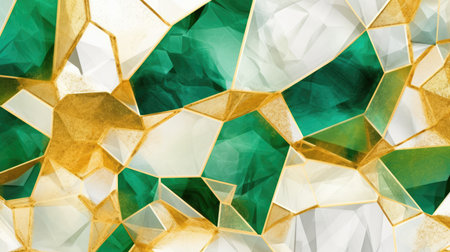 Abstract watercolor artwork mixed with buzzy geometric shapes for background of social media banner generative AI imageの素材