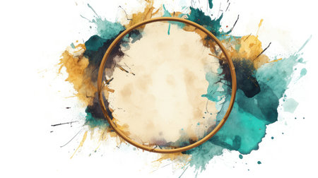 Artistic frame for design advertising placement and buzzy logo background generative AIの素材