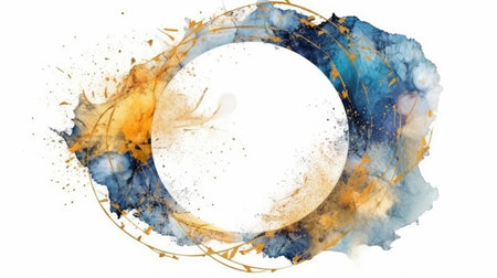 Artistic frame for design advertising placement and buzzy logo background generative AIの素材