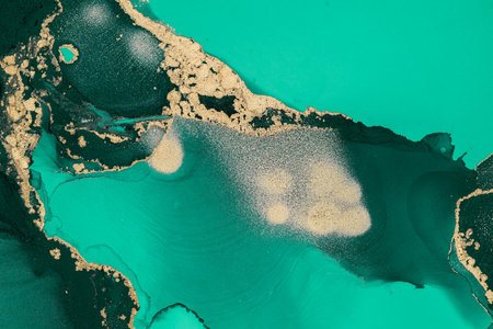 Original artwork photo of marble ink abstract art. High resolution photograph from exemplary original painting. Abstract painting was painted on HQ paper texture to create smooth marbling pattern.の写真素材