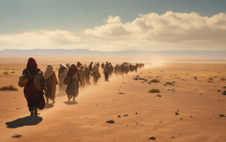 Civilian refugee affected from aggression of war and battle escape city from war zone which has no little comelinessの素材