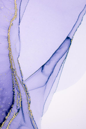 Original artwork photo of marble ink abstract art. High resolution photograph from exemplary original painting. Abstract painting was painted on HQ paper texture to create smooth marbling pattern.の写真素材