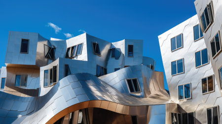 bizarre architecture of art building, creative style comelinessの素材