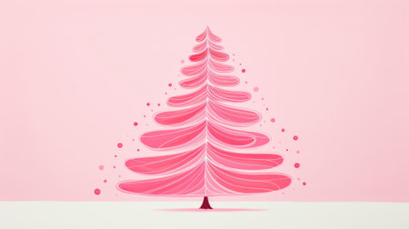 Creative art Christmas tree hand drawing style, for greeting card merry christmas and happy new year, naive children kid art for nursery or elementary school comelinessの素材