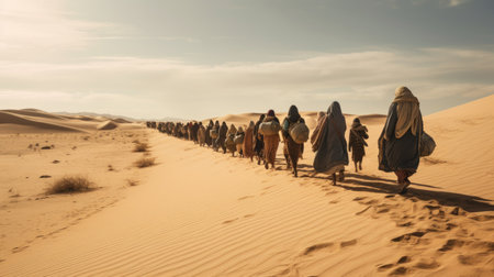 Civilian refugee affected from aggression of war and battle escape city from war zone which has no little comelinessの素材