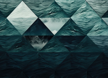 abstract ocean background with geometry shapes and water waves tide comelinessの素材