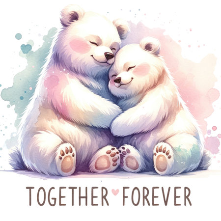 Valentines day watercolor illustration isolated for sweet clipart graphic design for print romantic greeting or invitation card or gift for holiday celebration. Vellichor.の素材