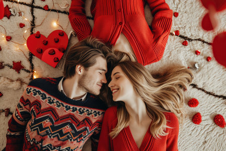 two happy lover couple , husband and wife romantic portrait together pragmaの素材