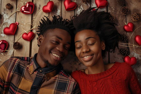 two happy lover couple , husband and wife romantic portrait together pragmaの素材