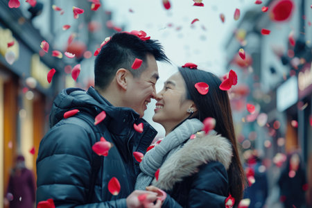 People in love celebrating valentines day for the day of love pragmaの素材