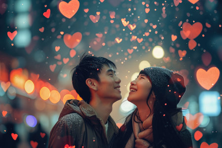 People in love celebrating valentines day for the day of love pragmaの素材