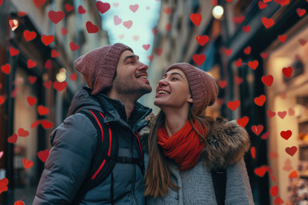 People in love celebrating valentines day for the day of love pragmaの素材