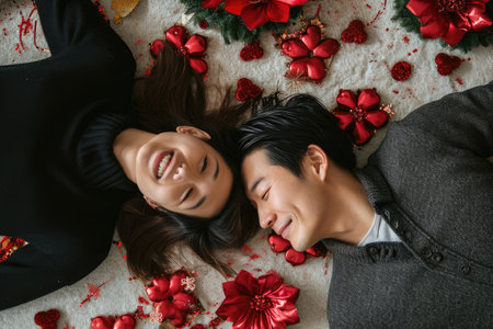 two happy lover couple , husband and wife romantic portrait together pragmaの素材