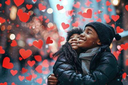 People in love celebrating valentines day for the day of love pragmaの素材