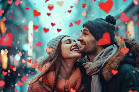 People in love celebrating valentines day for the day of love pragmaの素材