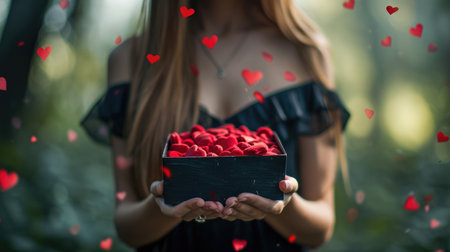 Woman and her hearts of pure love Pragmaの素材