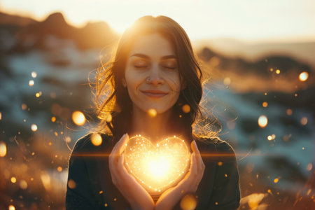 Woman and her hearts of pure love Pragmaの素材