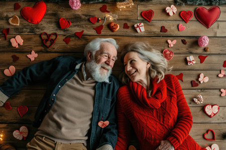 two happy lover couple , husband and wife romantic portrait together pragmaの素材