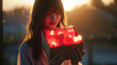 Woman and her hearts of pure love Pragmaの素材