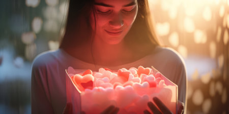 Woman and her hearts of pure love Pragmaの素材