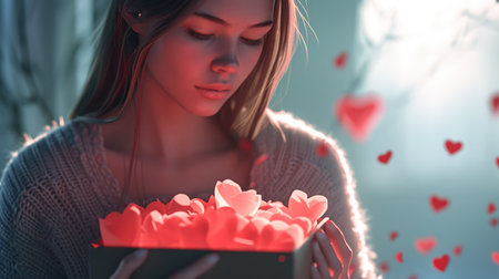 Woman and her hearts of pure love Pragmaの素材