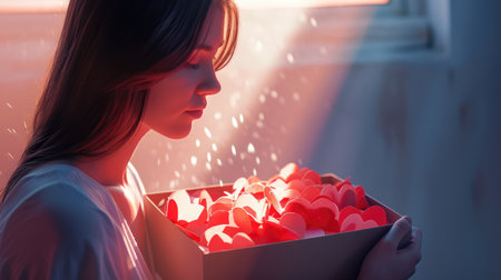 Woman and her hearts of pure love Pragmaの素材