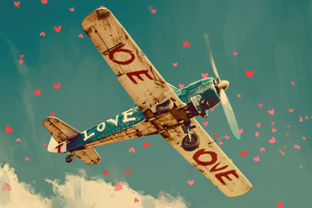 love is in the air, valentines day love pragma conceptの素材