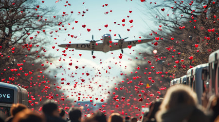 love is in the air, romantic valentines day love pragma concept , make love, not warの素材