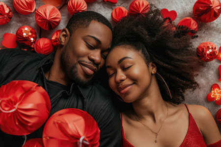 two happy lover couple , husband and wife romantic portrait together pragmaの素材