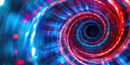 abstract light technology background glows in the dark of comelinessの素材