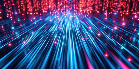 abstract light technology background glows in the dark of comelinessの素材