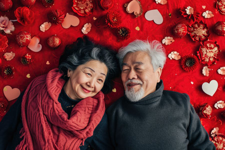 two happy lover couple , husband and wife romantic portrait together pragmaの素材