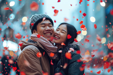 People in love celebrating valentines day for the day of love pragmaの素材