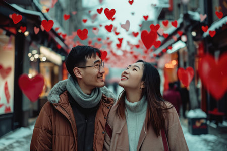 People in love celebrating valentines day for the day of love pragmaの素材