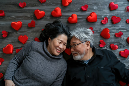 two happy lover couple , husband and wife romantic portrait together pragmaの素材