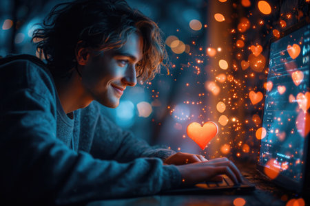 single person use online dating app service for chat and social media web network for find life partner pragma lifestyleの素材