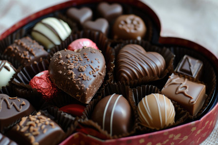 heart shape chocolate for valentines day present and gift pragmaの素材