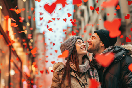 People in love celebrating valentines day for the day of love pragmaの素材