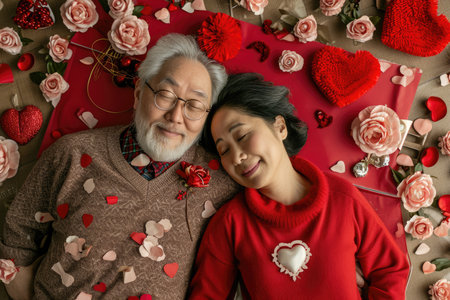 two happy lover couple , husband and wife romantic portrait together pragmaの素材