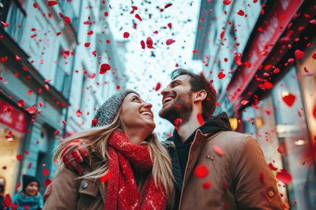 People in love celebrating valentines day for the day of love pragmaの素材
