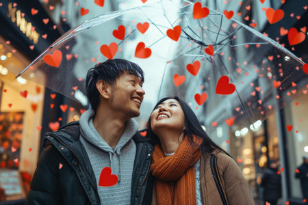 People in love celebrating valentines day for the day of love pragmaの素材