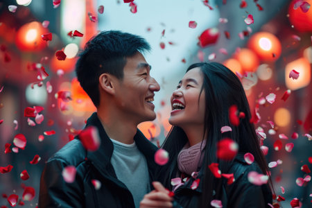 People in love celebrating valentines day for the day of love pragmaの素材