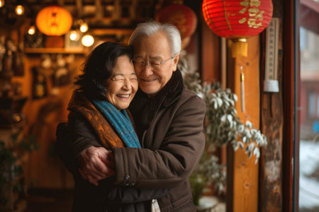 romantic lovers give each other love by comfort hug and embrace pragmaの素材