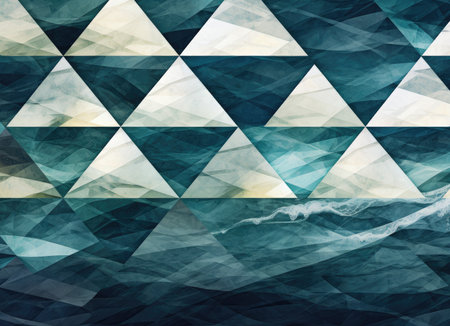 abstract ocean background with geometry shapes and water waves tide comelinessの素材