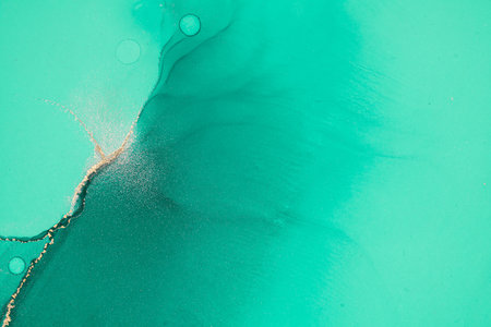 Original artwork photo of marble ink abstract art. High resolution photograph from exemplary original painting. Abstract painting was painted on HQ paper texture to create smooth marbling pattern.の写真素材