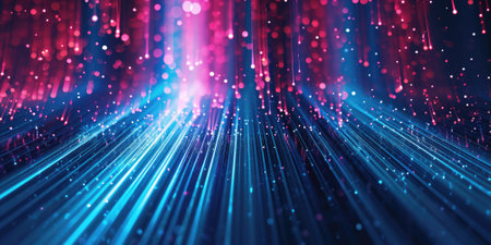 abstract light technology background glows in the dark of comelinessの素材