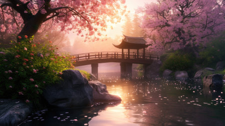 The first light of sunrise gently illuminates. Resplendent.の素材
