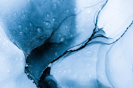 Original artwork photo of marble ink abstract art. High resolution photograph from exemplary original painting. Abstract painting was painted on HQ paper texture to create smooth marbling pattern.の写真素材