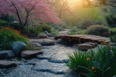 The first light of sunrise gently illuminates. Resplendent.の素材
